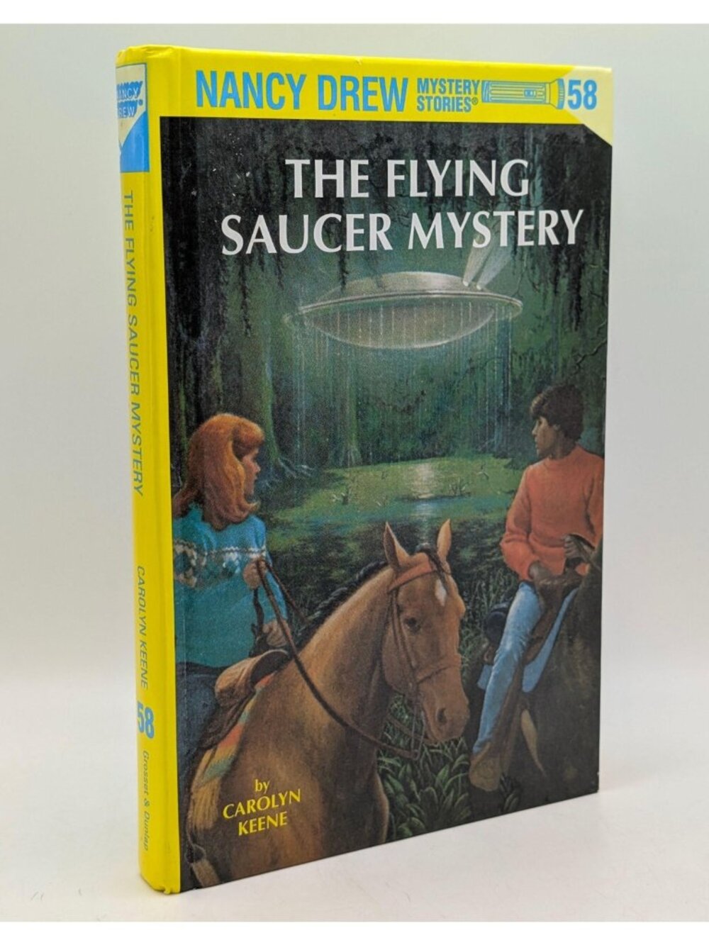 Nancy Drew #58 The Flying Saucer Mystery Hardcover Carolyn Keene 1980 1st Ed.